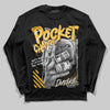 Jordan 5 'Tokyo' DopeSkill Long Sleeve T-Shirt Pocket Change Graphic Streetwear - Black