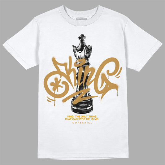 Jordan 13 Wheat 2023 DopeSkill T-Shirt King Chess Graphic Streetwear - White 