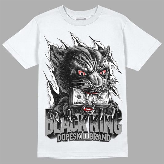 Dunk Low Panda White Black DopeSkill T-Shirt Black King Graphic Streetwear - White