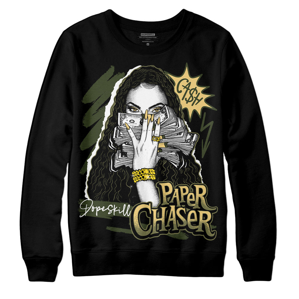 Jordan 4 Retro SE Craft Medium Olive DopeSkill Sweatshirt NPC Graphic Streetwear - Black