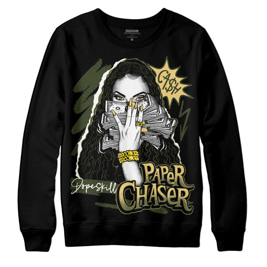 Jordan 4 Retro SE Craft Medium Olive DopeSkill Sweatshirt NPC Graphic Streetwear - Black