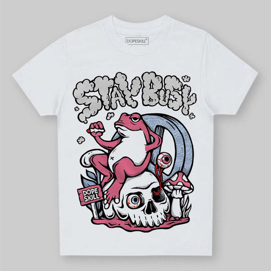 Jordan 3 GS “Cobalt Bliss” DopeSkill Toddler Kids T-shirt Stay Busy Graphic Streetwear - White