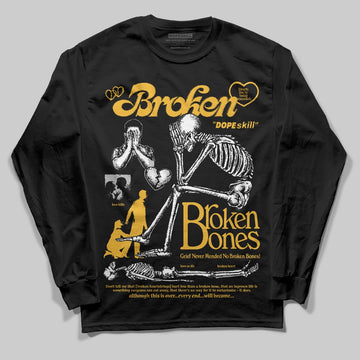 Jordan 5 'Tokyo' DopeSkill Long Sleeve T-Shirt Broken Bones Graphic Streetwear - Black