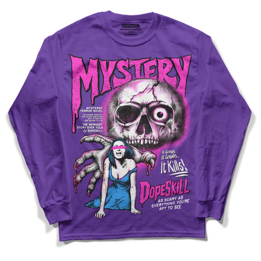 Jordan 13 Court Purple DopeSkill Purple Long Sleeve T-Shirt Mystery Ghostly Grasp Graphic Streetwear