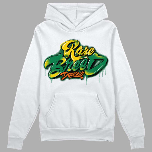 Green Sneakers DopeSkill Hoodie Sweatshirt Rare Breed Type Graphic Streetwear - White