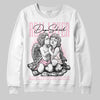 Dunk Low LX Pink Foam DopeSkill Sweatshirt Real Lover Graphic Streetwear - WHite