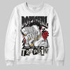 Nigel Sylvester x Jordan 1 Low OG “Nitro” DopeSkill Sweatshirt Sorry I've Been Trappin Graphic Streetwear - White
