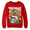 Red Sneakers DopeSkill Red Sweatshirt Trippin Graphic Streetwear
