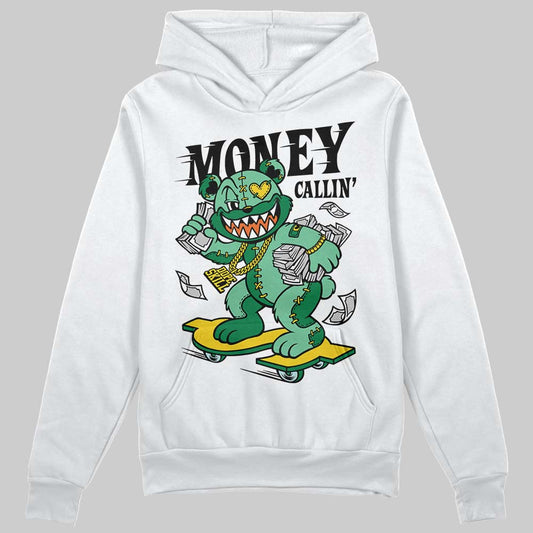 Green Sneakers DopeSkill Hoodie Sweatshirt Money Callin' Graphic Streetwear - White