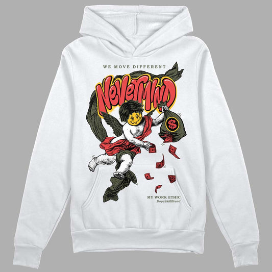 Dunk Mystic Red Cargo Khaki DopeSkill Hoodie Sweatshirt Nevermind Graphic Streetwear - White