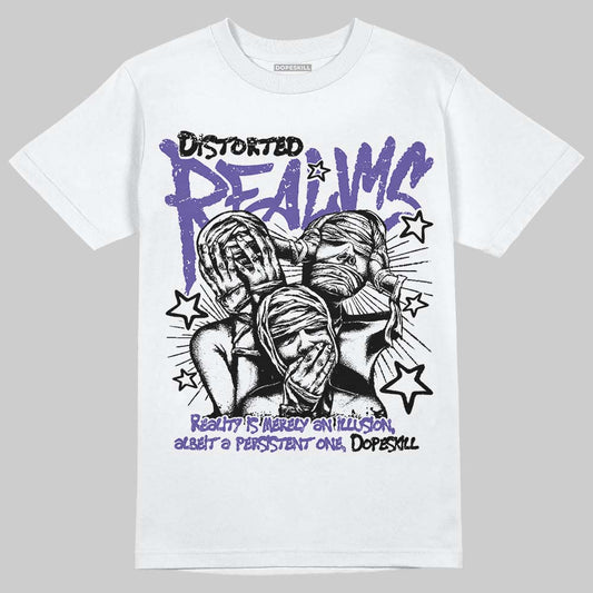 Jordan 5 OG “Grape” DopeSkill T-Shirt Distorted Realms Graphic Streetwear - White