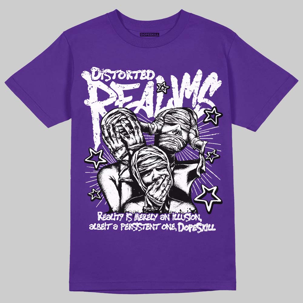 Jordan 5 OG “Grape” DopeSkill T-Shirt Distorted Realms Graphic Streetwear - Purple
