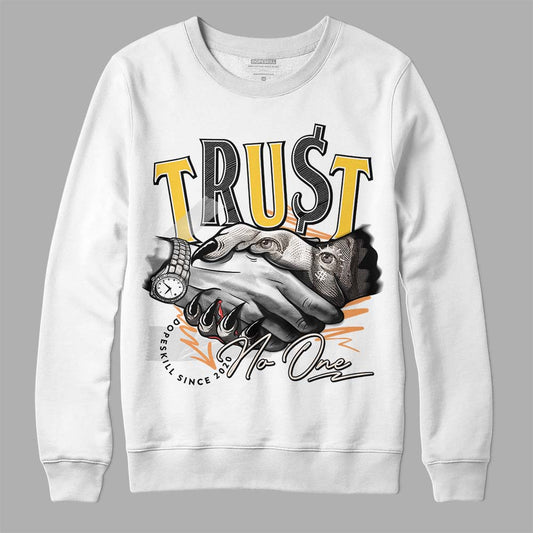Jordan 4 "Sail" DopeSkill Sweatshirt Trust No One Graphic Streetwear - White 