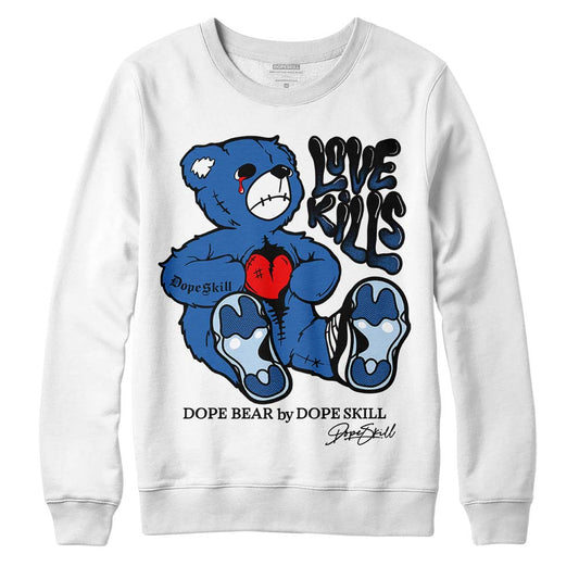 Jordan 11 Low “Space Jam” DopeSkill Sweatshirt Love Kills Graphic Streetwear - White