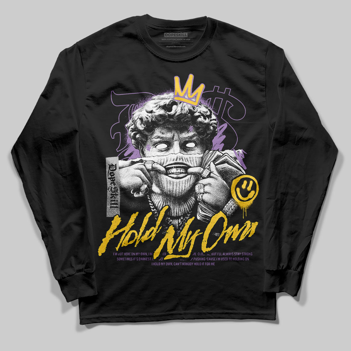 Jordan 12 “Field Purple” DopeSkill Long Sleeve T-Shirt In My Way Graphic Streetwear - Black