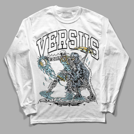 Jordan 13 “Blue Grey” DopeSkill Long Sleeve T-Shirt VERSUS Graphic Streetwear - White