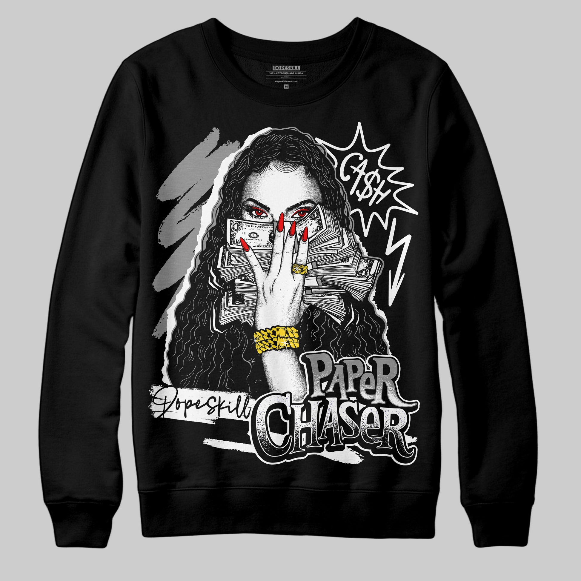 Jordan 1 High 85 Black White DopeSkill Sweatshirt NPC Graphic Streetwear - Black