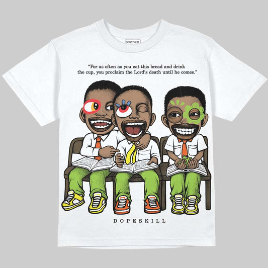 Neon Green Sneakers DopeSkill Oversize Print T-Shirt First Sunday Graphic Streetwear