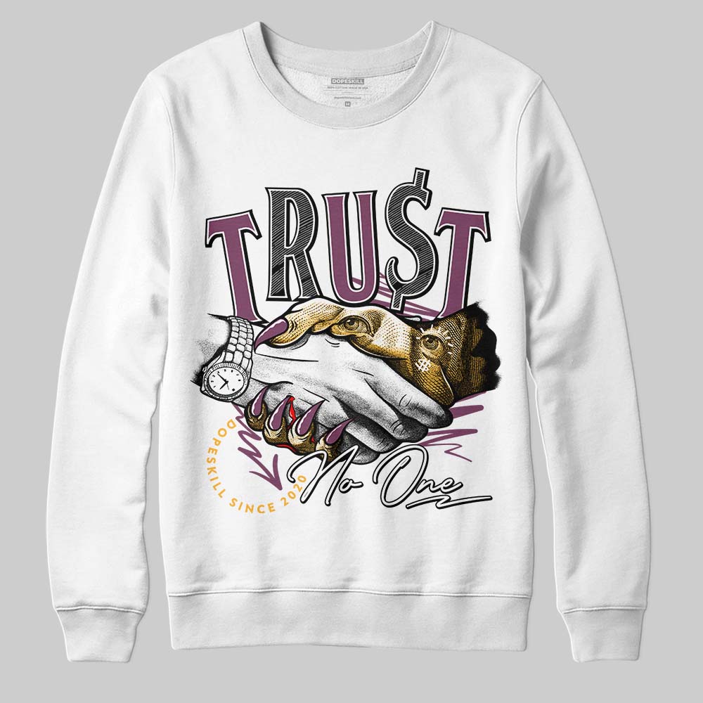 Jordan 1 Retro High OG Brotherhood DopeSkill Sweatshirt Trust No One Graphic Streetwear - White