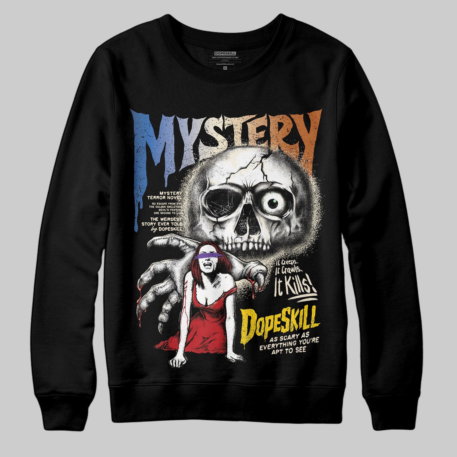 Jordan 17 Retro Low SP Infinite Archives DopeSkill Sweatshirt Mystery Ghostly Grasp Graphic Streetwear - Black
