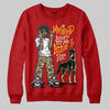 Red Sneakers DopeSkill Sweatshirt My Grind Won't Let Me Lose Graphic Streetwear - Red