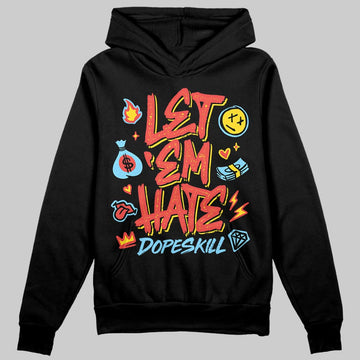Red Sneakers DopeSkill Hoodie Sweatshirt Let 'em Hate Graphic Streetwear - black
