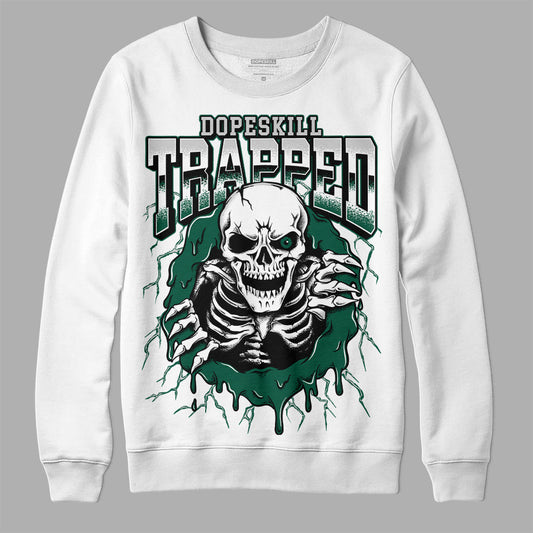 Dunk Low Lottery Pack Malachite Green DopeSkill Sweatshirt Trapped Halloween Graphic Streetwear - White 