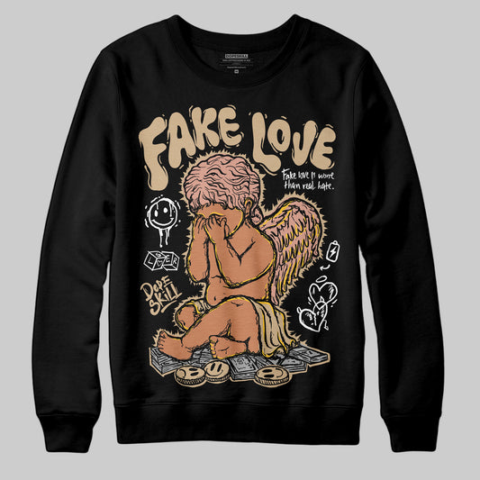 TAN Sneakers DopeSkill Sweatshirt False Love Graphic Streetwear - black