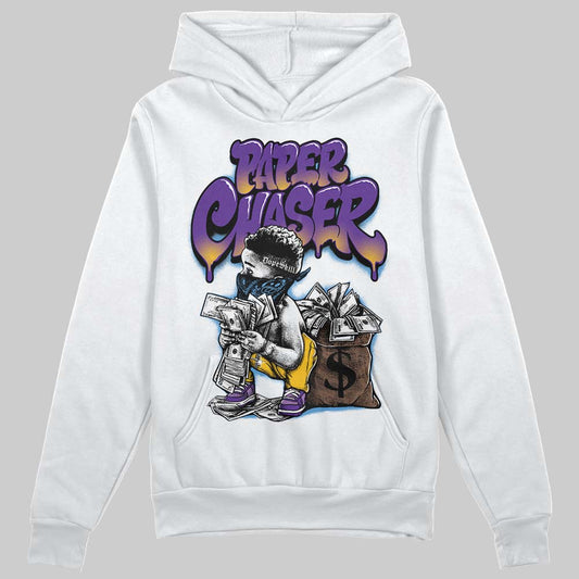 PURPLE Sneakers DopeSkill Hoodie Sweatshirt Paper Chaser Boy Graphic Streetwear - White