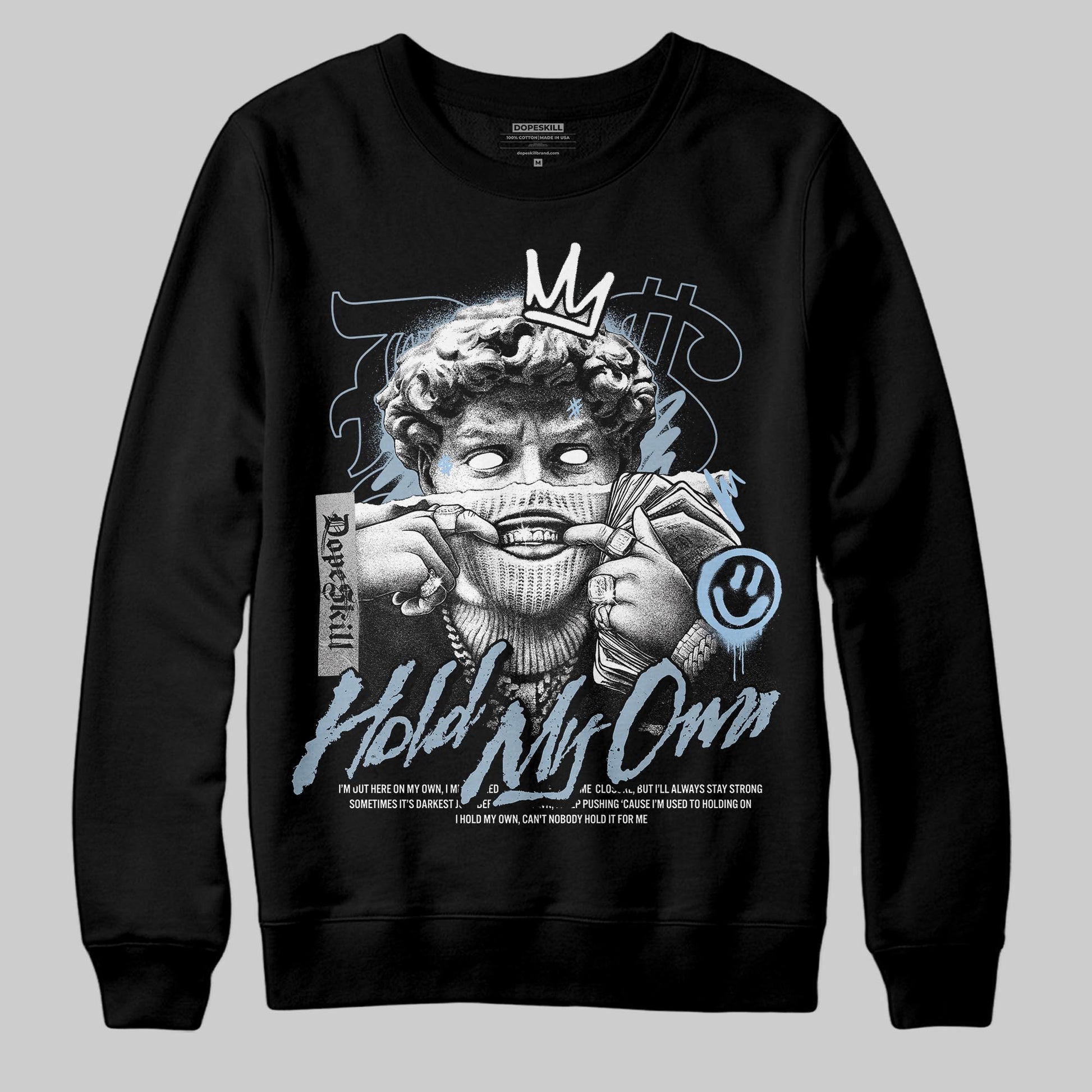 Jordan 40 “Blue Suede” DopeSkill Sweatshirt In My Way Graphic Streetwear - Black