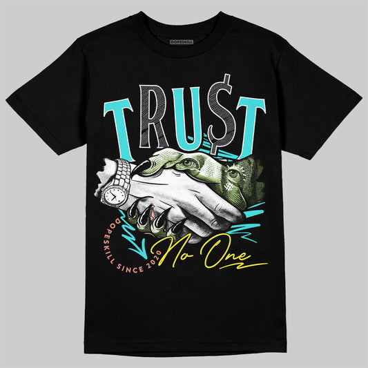 New Balance 9060 “Cyan Burst” DopeSkill T-Shirt Trust No One Graphic Streetwear - Black