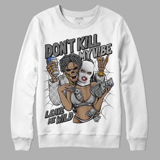 Jordan 12 Stealth DopeSkill Sweatshirt Don't Kill My Vibe Graphic Streetwear