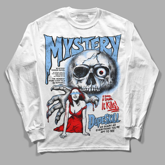 Jordan 9 Powder Blue DopeSkill Long Sleeve T-Shirt Mystery Ghostly Grasp Graphic Streetwear - White