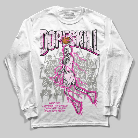 Dunk Low Triple Pink DopeSkill Long Sleeve T-Shirt Thunder Dunk Graphic Streetwear - White