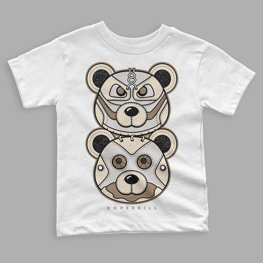 Jordan 5 SE “Sail” DopeSkill Toddler Kids T-shirt Leather Bear Graphic Streetwear - White