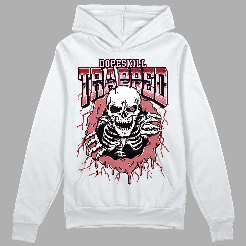 Valentine's Day Collection DopeSkill Hoodie Sweatshirt Trapped Halloween Graphic Streetwear - White