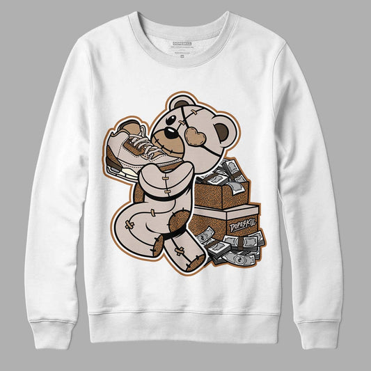 Jordan 3 Retro Palomino DopeSkill Sweatshirt Bear Steals Sneaker Graphic Streetwear - White