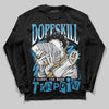 Jordan 1 High OG “UNC” Reimagined DopeSkill Long Sleeve T-Shirt Sorry I've Been Trappin Graphic Streetwear - Black