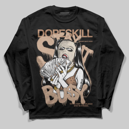 Jordan 4 Retro Cozy Girl DopeSkill Long Sleeve T-Shirt Stay It Busy Graphic Streetwear - Black
