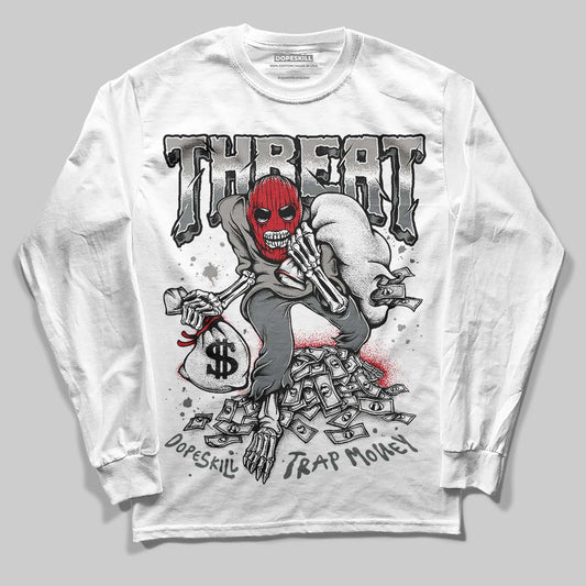 Jordan 9 Cool Grey DopeSkill Long Sleeve T-Shirt Thunder Dunk Graphic Streetwear - White