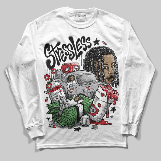 Jordan 4 OG “White Cement” DopeSkill Long Sleeve T-Shirt Stressless Graphic Streetwear - White