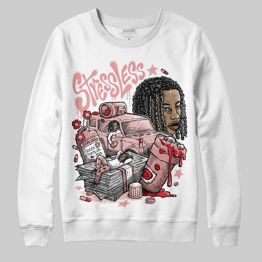 Jordan 40 “Dusty Rose” DopeSkill Sweatshirt Stressless Graphic Streetwear - White