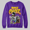 PURPLE Sneakers DopeSkill Sweatshirt Paper Chaser Boy Graphic Streetwear - Purple