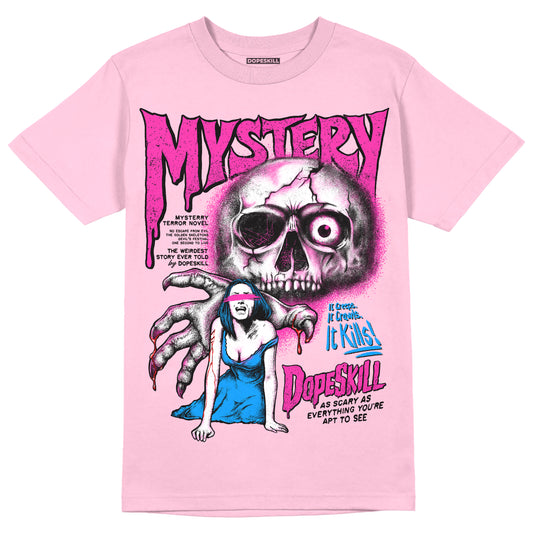 Pink Sneakers DopeSkill Pink T-shirt Mystery Ghostly Grasp Graphic Streetwear