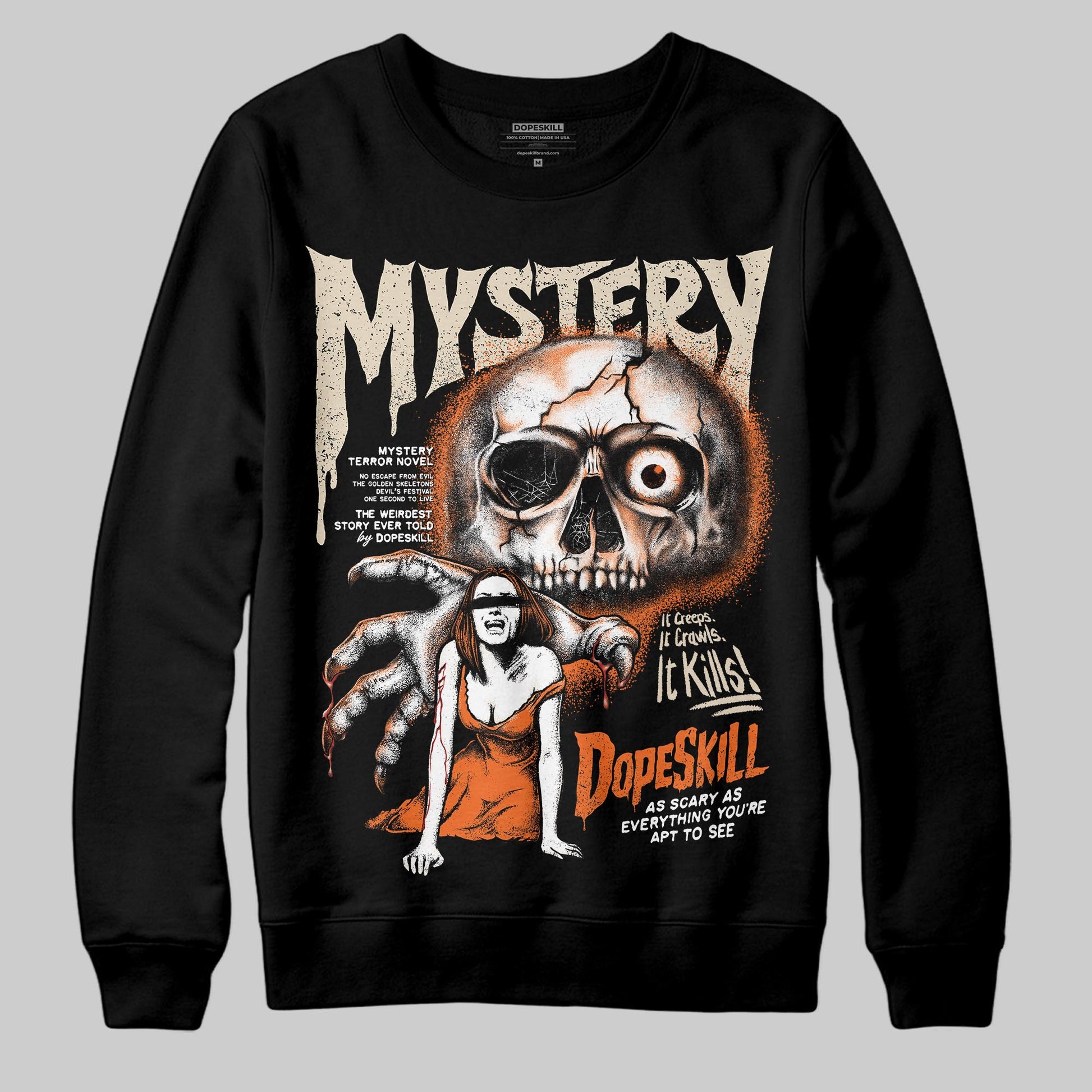 Jordan 3 “Starfish” DopeSkill Sweatshirt Mystery Ghostly Grasp Graphic Streetwear - Black