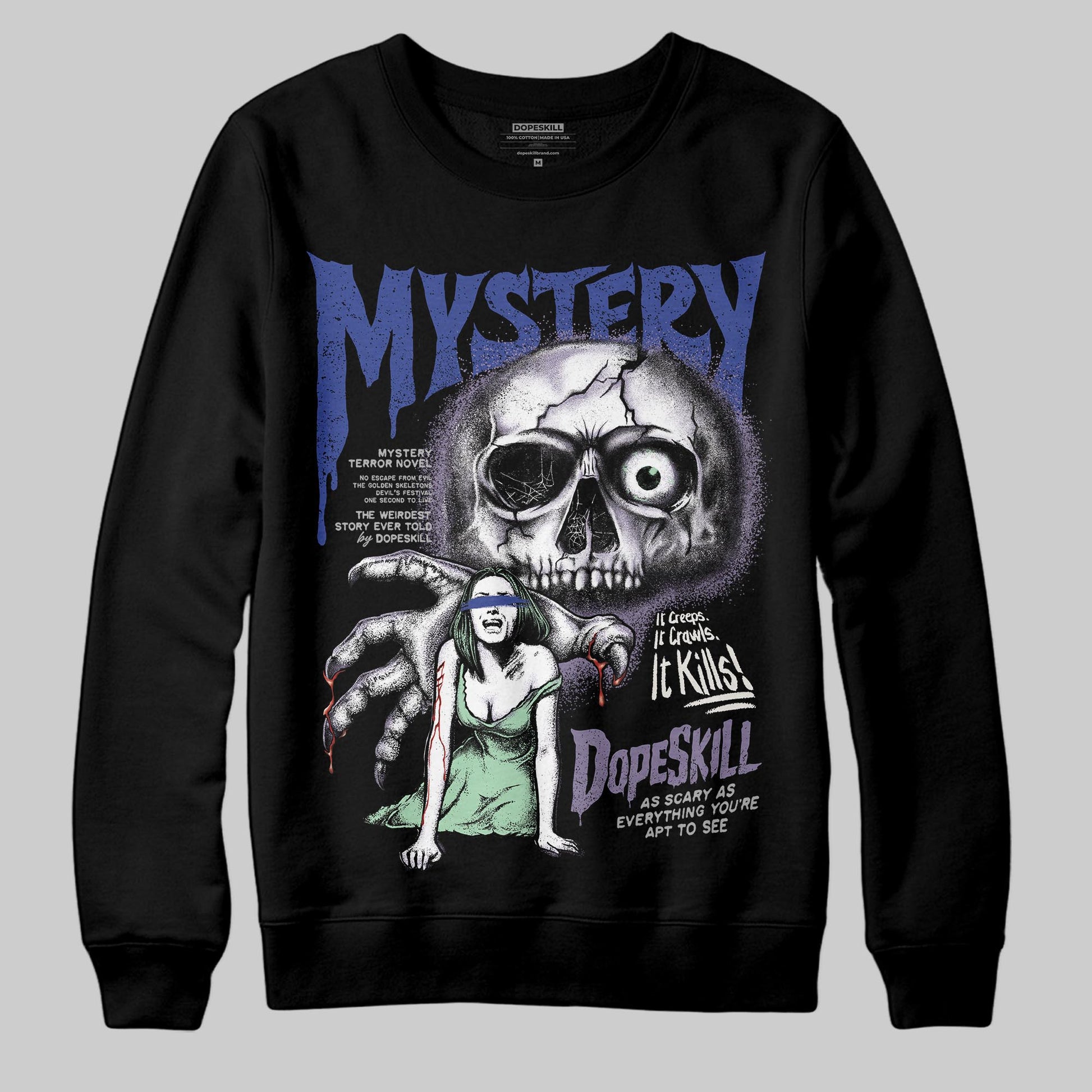 Jordan 1 Retro Low OG Zion Williamson Voodoo Alternate DopeSkill Sweatshirt Mystery Ghostly Grasp Graphic Streetwear - black