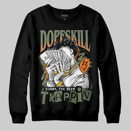 Jordan 4 Retro OG SP Undefeated (2025) DopeSkill Sweatshirt Sorry I've Been Trappin Graphic Streetwear - Black