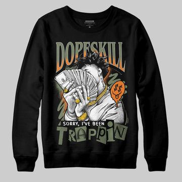 Jordan 4 Retro OG SP Undefeated (2025) DopeSkill Sweatshirt Sorry I've Been Trappin Graphic Streetwear - Black