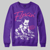 PURPLE Sneakers DopeSkill Sweatshirt Flexin' Graphic Streetwear - Purple