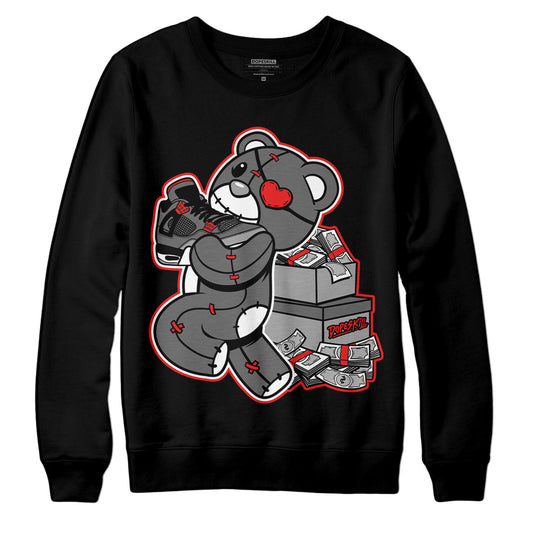 AJ 4 Infrared DopeSkill Sweatshirt Bear Steals Sneaker Graphic